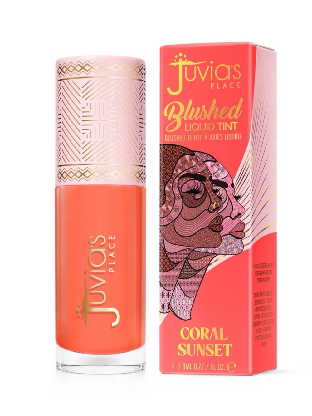 Juvia's Place Blushed Liquid Tint — Coral Sunset (Coral Pink)